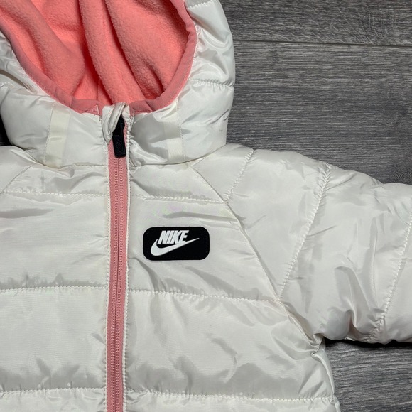 Infant Nike Snow Suit Pink and White 6 Months 382 - Picture 3 of 10